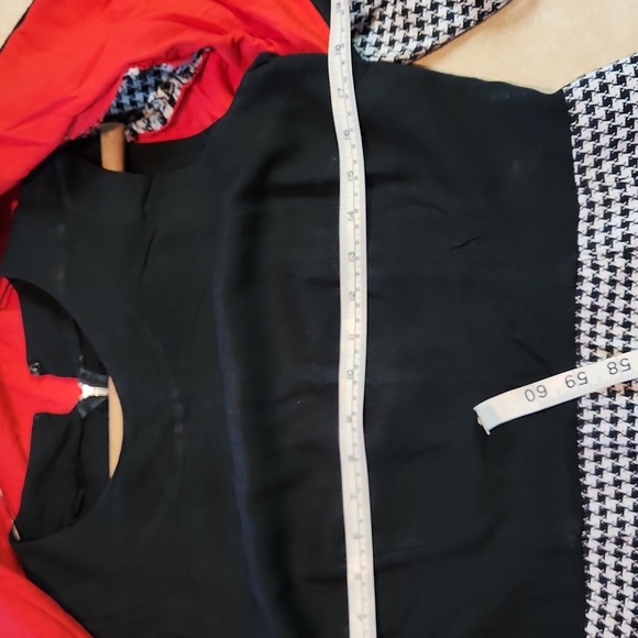 Vintage sleeveless jacketed dress; bust 36", waist 28"; appr Sz 8 - Picture 6 of 6